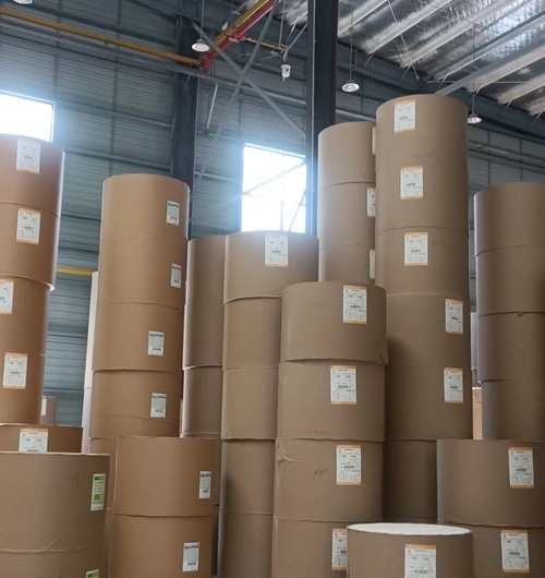 Raw Recycled Material Paper Roll for Paper Cups PLA Coating Paper Rolls for Coffee Cup Making