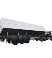CIMC Tri-axe Side Tipper 70 Tons permet de décharger les marchandises du côté transportant des matériaux de construction décharger semi-remorque