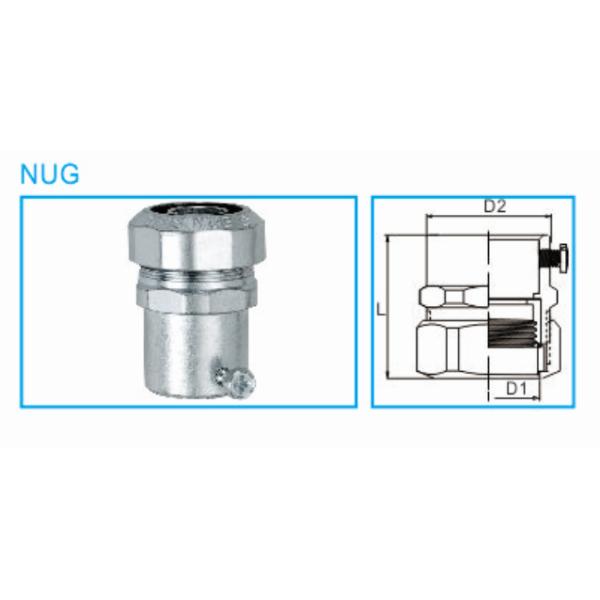 Соединители проводника гибкого трубопровода металла НУГ, вызревание штуцеров трубы проводника металла анти-