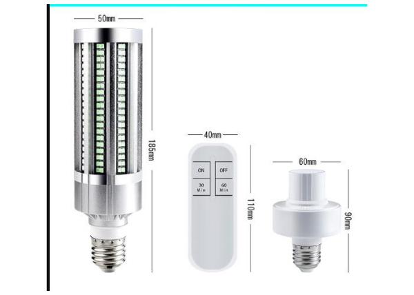 AC110V LED UV Bulb 120lm 60W UV Germicidal Lamp 360 Degree