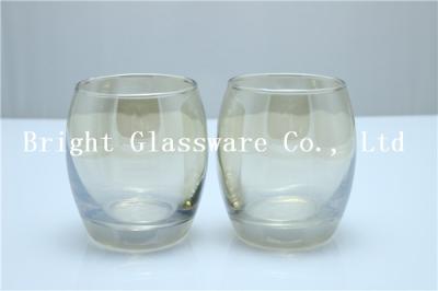 Beautiful colorful blown candle holder, hurricane glass