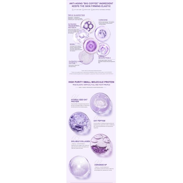 Customizable Anti-Aging Freeze-Dried Serum Polypeptide-Powered New Skin Care Product for Smooth Firm Home Spa Use Face Wrinkles