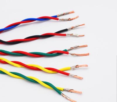 0.75mm 2cores PVC Twisted Pair Flexible Wire Copper Conductor Fire Alarm Cable 2.5mm