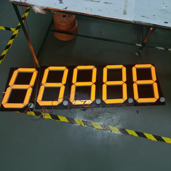 16 Inch Ultra Bright Yellow Single Digit 7 Segment LED Display Common Anode for Large Billboards