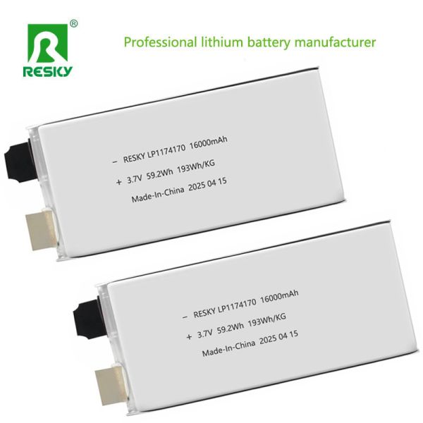 Rechargeable RC Lithium Polymer Battery 3.7V 16000mAh with 5C Discharge Rate for Drones and Boats