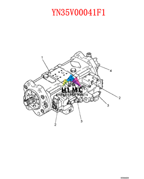 YN35V00041F1 KDRDE5K-31/30C50-102 SK200-6E Hydraulic Pump Solenoid Valve