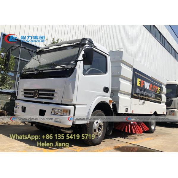 Dongfeng 4x2 LHD Diesel Engine Vacuum Road Sweeper Truck