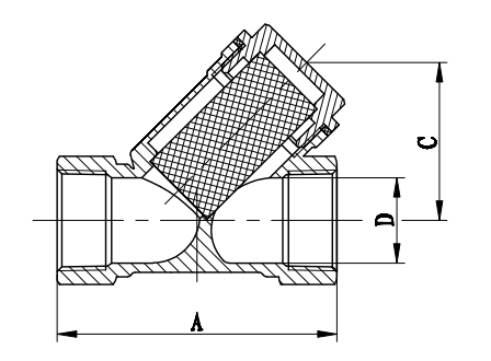 Стрейнер женское x женский латунный y