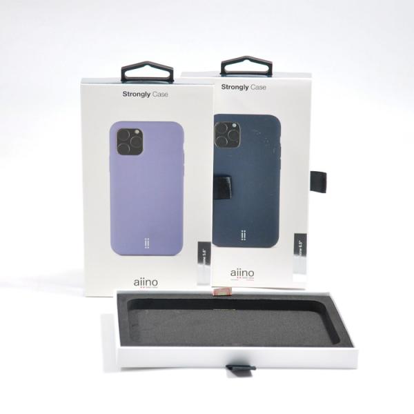 Mobile Phone Shell Custom Paper Packaging Box Anti Drop Draw Box Brown White