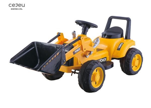 As crianças 9.5KG montam no passeio de Toy Truck 6v em crianças de 3 anos de Digger With Horn Sound For