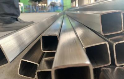 HL Mirror Stainless Steel Square Pipe JIS 201 310 316L SHS Tube 20mm