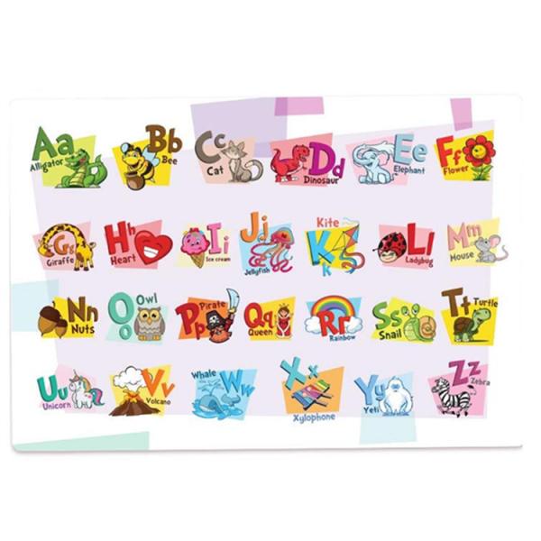 Germ Proof Disposable Plastic Dining Table Placement Mats With Educational Design