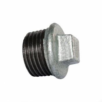BSI DIN Female Galvanized Pipe Fitting Plug BSPP Threaded Conduit Plug Lightweight
