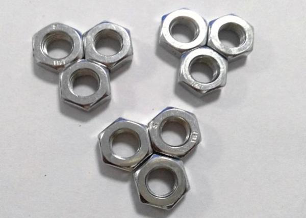 Q235 Coarse Thread Small Hex Nuts , M10x1.5 Hexagon Thin Nuts 6.5mm Thickness