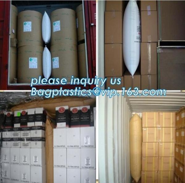Custom kraft paper bags designer paper container dunnage air bag, pillow packing bag dunnage air bag for container, Kraf