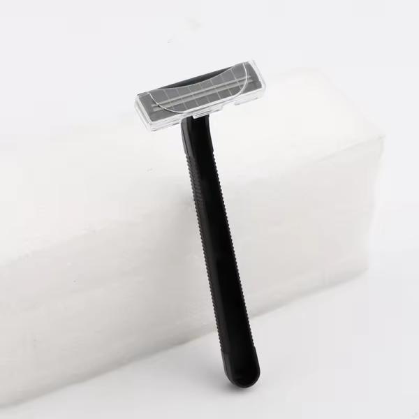 Twin blade Razor factory Sweden stainless steel with lubricating strip Vitamin E Aloe razor
