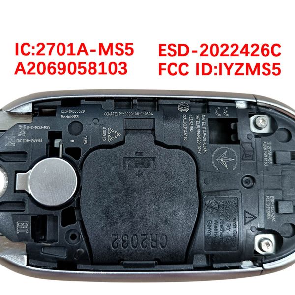 Mercedes Benz 3 Button Smart Key 433.92MHz A206 905 80 03