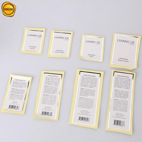 4cm X 8cm Adhesive Sticker Printer Paper Plain Vinyl Sticker Sheets For Skincare
