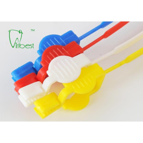 Colorful 33cm Disposable Plastic Dental Napkin Clips