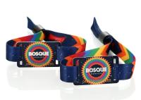 Full Color F08 1K RFID Fabric Wristband Eventos Desportivos Festivais de Música NFC Festas Bilhete Pulseira Para Eventos Sem Dinheiro