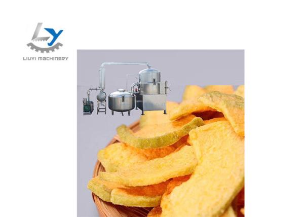 Cantaloupe Fruit Chips Making Machine Vacuum Frying Equipment Automated Operation