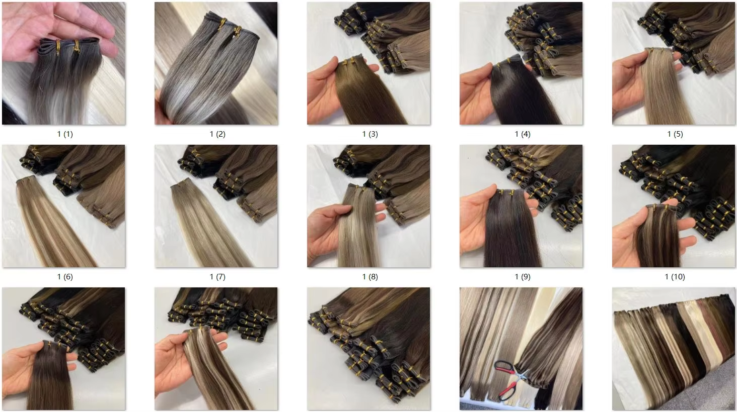 Raw Hair New Design Volume Weft Seamless Skin Weft Can Be Cut Double Drawn Genius Weft Hair Extensions