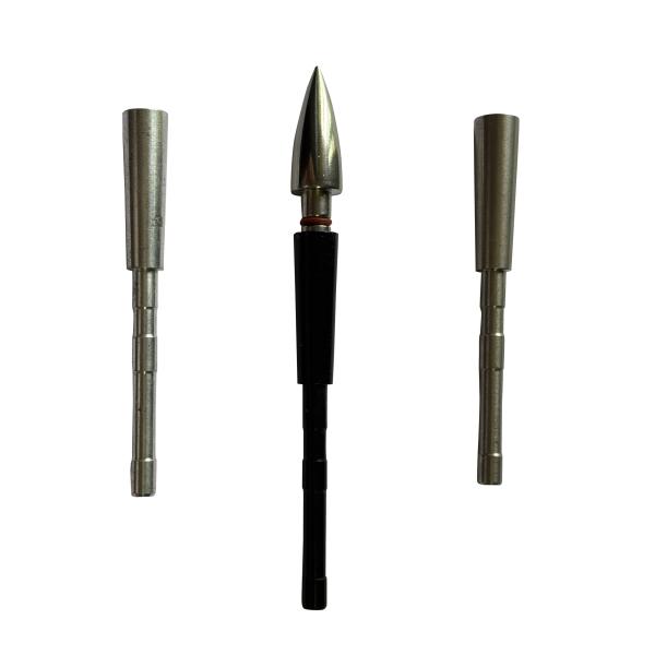 Id .165/166 4mm Arrow Broadhead Adapter Stainless And Aluminum Half Out Inserts with Impact Collar Outserts