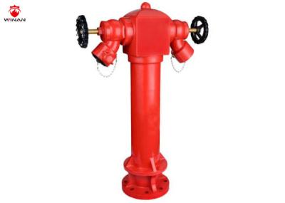 Pillar Fire Suppression Valve , Red Epoxy Cast Iron Fire Hydrant Pressure Relief Valve