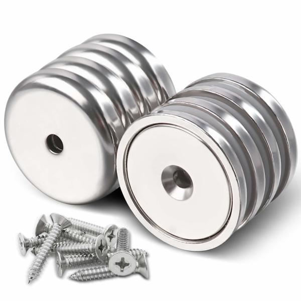Max Working Temperature 80 Celsius 35 LB Pull Power Ferrite Cup Magnets for Mounting
