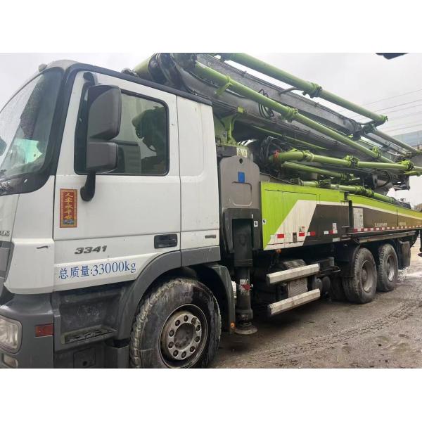 Used 2018 Mercedes-Benz Chassis 49m Concrete Pump Truck Semi-Dry Shotcrete Type Maximum Cloth Height 48.7M