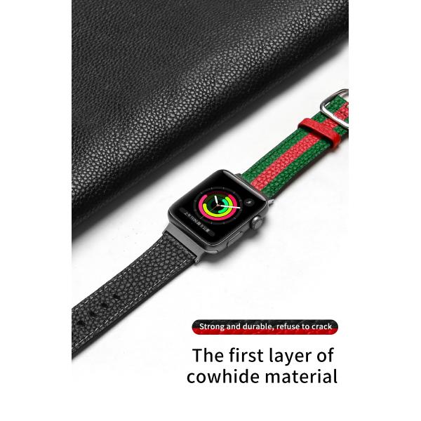 OEM ODM Banda de doble cara Banda de cuero de reloj para Apple Watch Banda 38 40 41 42 44 45mm