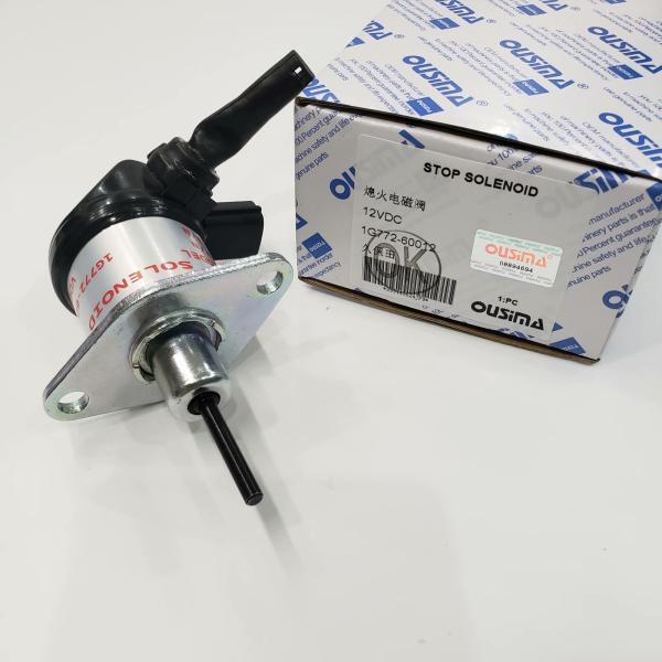 OUSIMA Fuel Shutoff Stop Solenoid Valve 1G772-60012 Shut Down 1G772-60012 12V For KUBOTA