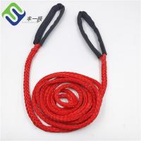 La corde rouge d'Uhmwpe de brin de la fibre 12 a tressé la couleur rouge de haute résistance