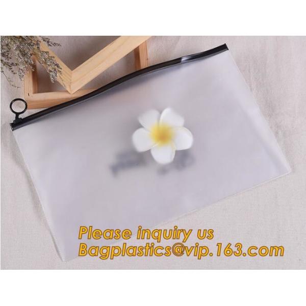 Document Wallet Clear Document Bag With Zipper,Clear Plastic PVC Zip Lock Document Bag A4 PP File Bag Travel Organizer