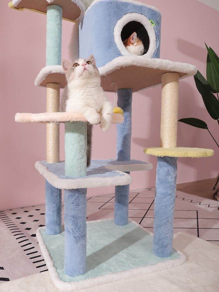 Not Electric Cat Tree 1/2/3/4 Layers Cat Climbing Scratcher with Shipping Cost Included