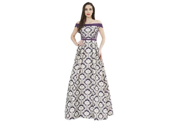 Ladies Off - Shoulder Wedding Lace Muslim Evening Dress S-XXL Or Customized Size