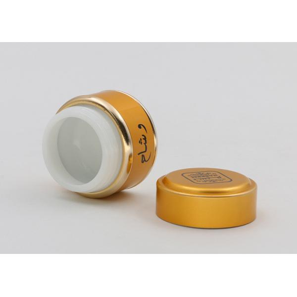 Золото 1 Оз 2 Оз опарникы косметики 4 Оз стеклянные, крышка контейнеров образца макияжа алюминиевая