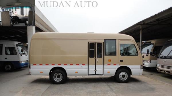 MD6601 Aluminum Transport Minivan Coaster Luxury Mini Vans Spring Leaf Suspension