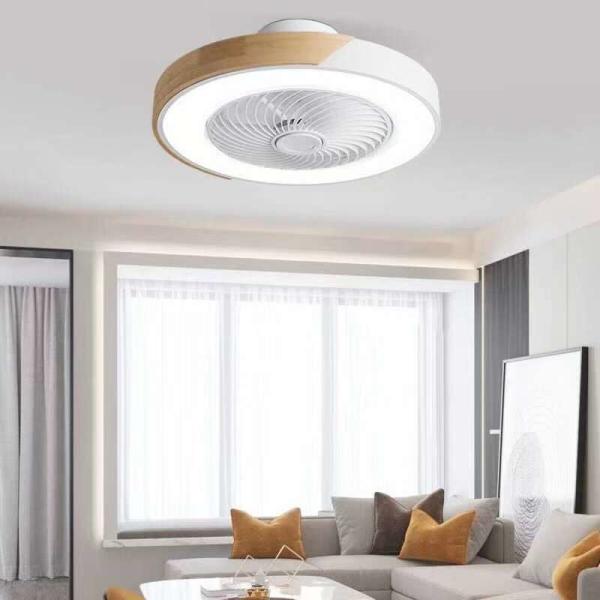 Panel de techo LED Fenómeno artificial ventilador de techo retráctil con luz LED luces de techo para el salón