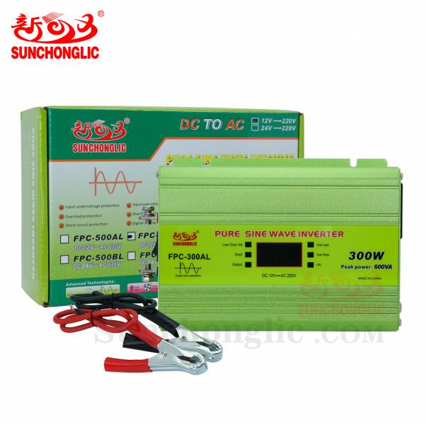Onduleur de puissance hors réseau et de voiture 300W 12V à 220V Pure Sine Wave pour les batteries au plomb-acide
