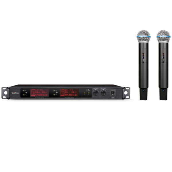 Microfone sem fio da frequência ultraelevada do chassi áspero do metal para a sincronização do transmissor dos eventos