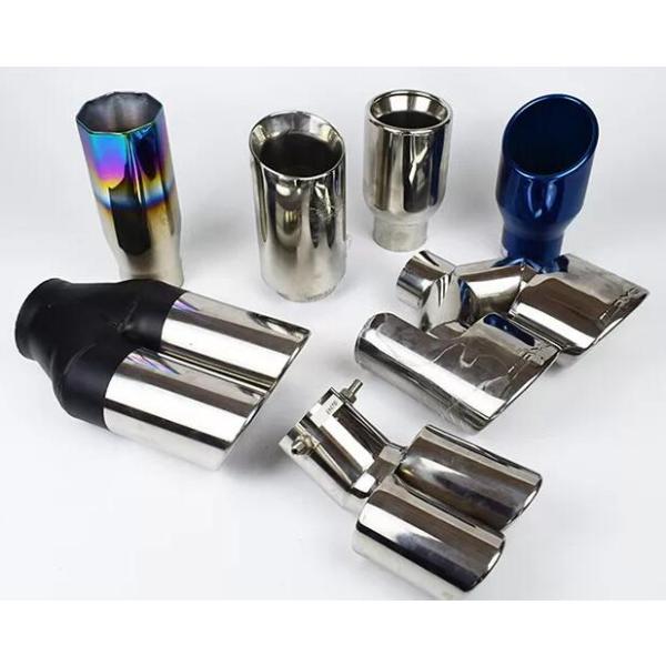 Gloss Polishing Slant Cut Exhaust Tail Tips Truck Tailpipe Tips SS201 SS304