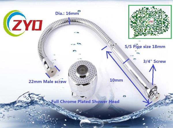 Chromeplated Swivel Spout , Kitchen Tap Spout Replacement Plastic Braket