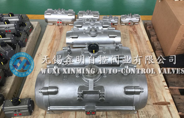 Stainless Steel air torque actuator pneumatic control for ball valves