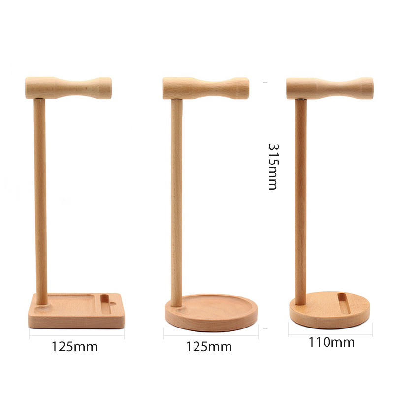 Headphone Stand All Bamboo Headphone Stand Storage Display Rack Hanger Products