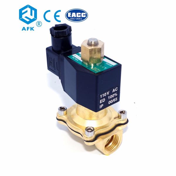 АК 24В клапана соленоида воды дюйма латуни 1-1/4» нормально под открытым небом