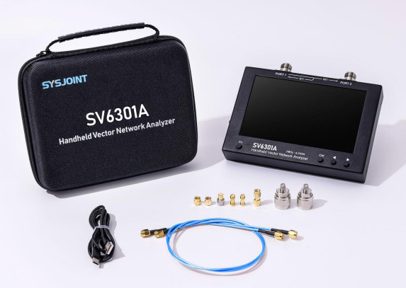 SYSJOINT SV6301A Handheld Vector Network Analyzer with 1MHz-6.3GHz Range 7-inch IPS LCD and TDR Function for Accurate Measurements