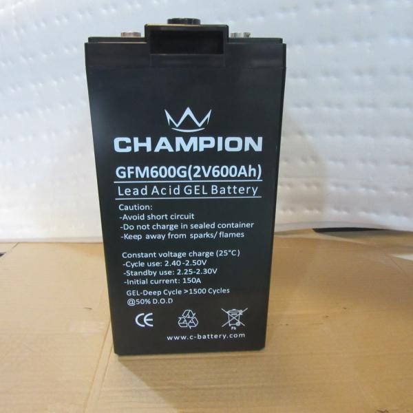 Black waterproof 2v 600ah Deep Cycle Sealed Lead Acid Battery
