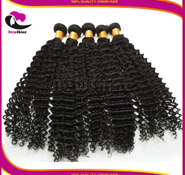 Africa Hot  Unprocessed 100%  Brazilian Virgin Hair Weavon Premium Quality New Deep Wave With Middle Part  Closure