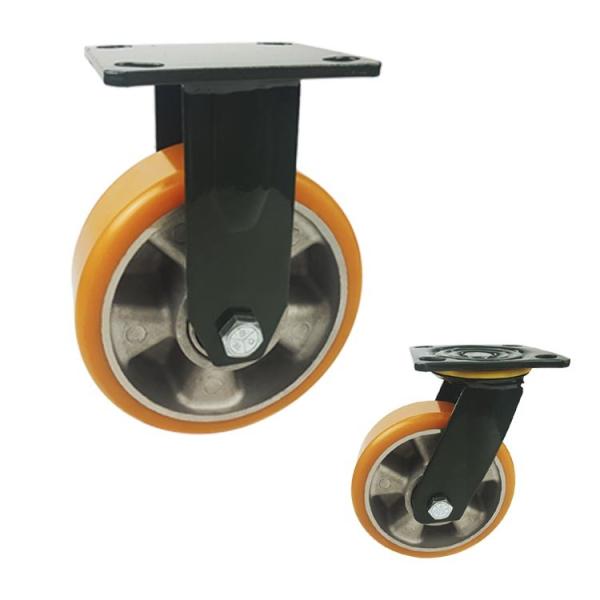 roda do rodízio de 880lbs capacidade 8 x 2, rodas de alumínio Wearable do rodízio